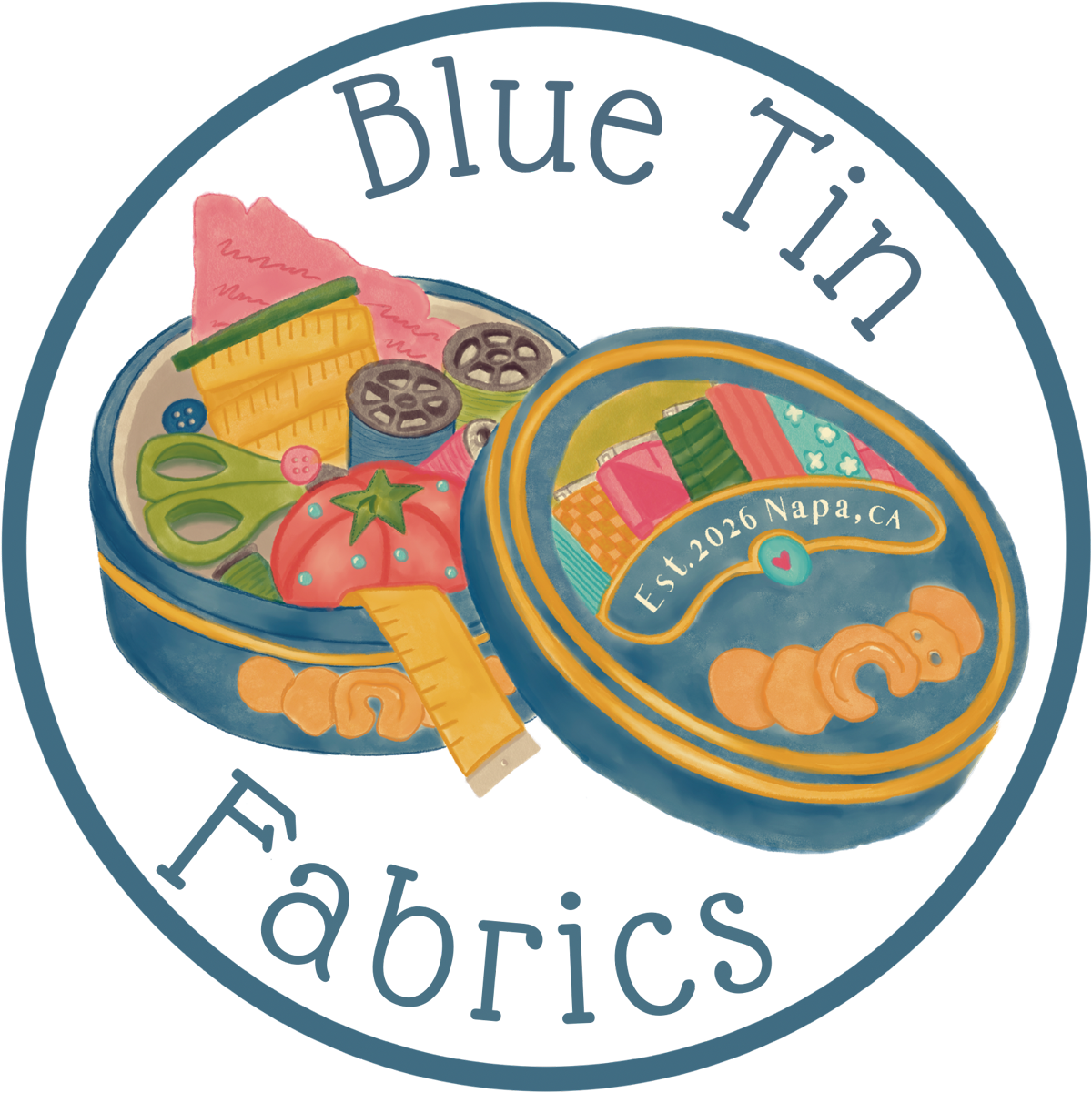 Blue Tin Fabrics logo